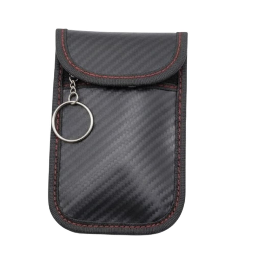 Key Fob RFID Bag – Black with Red Detail | R1300GS